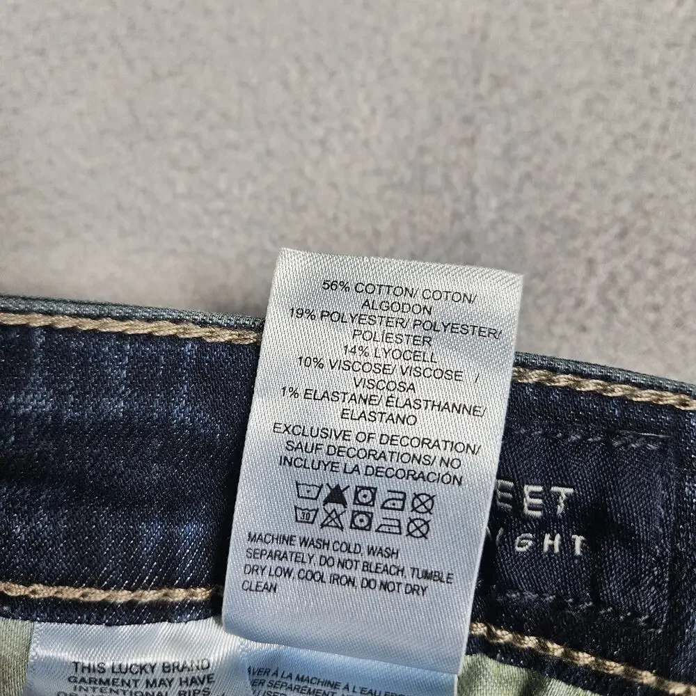 Lucky Brand Jeans Womens Size 4/27 Sweet Mid Rise‎ Straight Leg Preppy Stretch